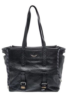 Zadig & Voltaire Bianca Crush Black Leather Bag
